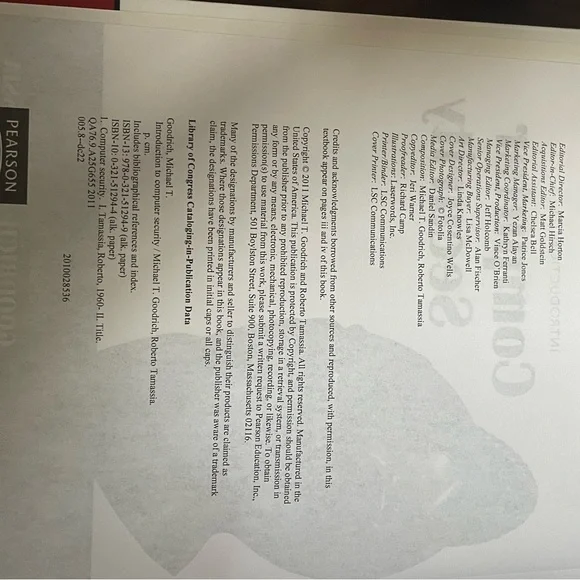 Computer Security, textbook - Picture 2 of 3